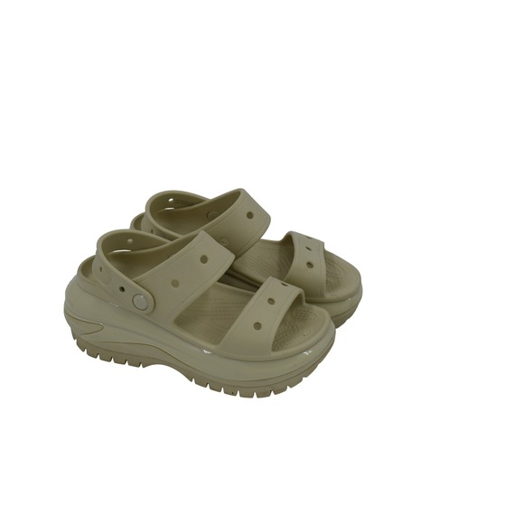Crocs Women's Beige Sandal Platform Comfortable Lightweight Size W6 M4 - Picture 1 of 7